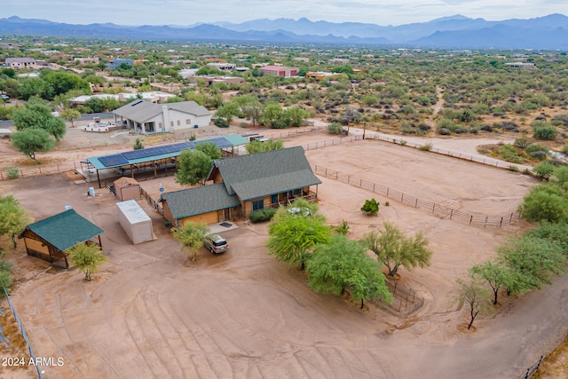 aerial view featuring a mountain view