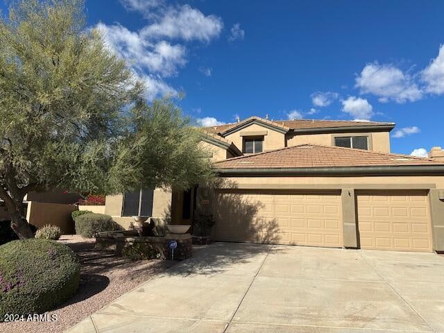 front facade featuring a garage