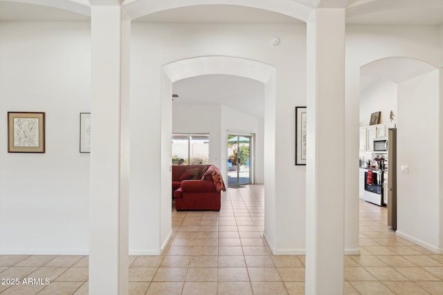 4936 E Villa Rita Dr, Scottsdale, AZ 85254 - corridor with light tile patterned floors and baseboards