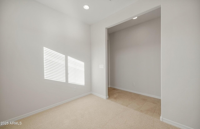 view of carpeted empty room