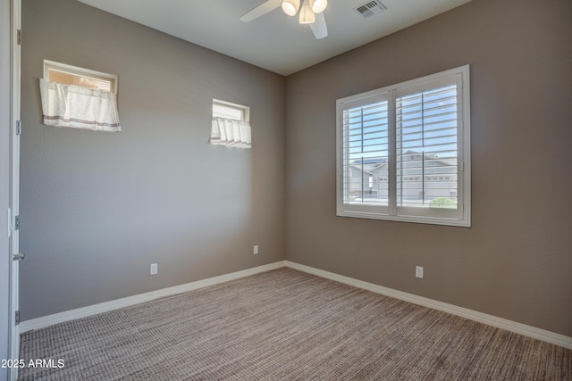 5552 N Kerwood Loop, Prescott Valley, AZ 86314 - carpeted spare room with a ceiling fan and baseboards