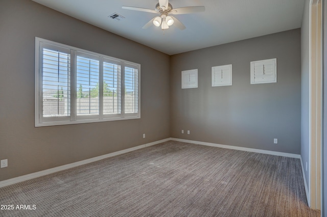 5552 N Kerwood Loop, Prescott Valley, AZ 86314 - empty room with ceiling fan and carpet