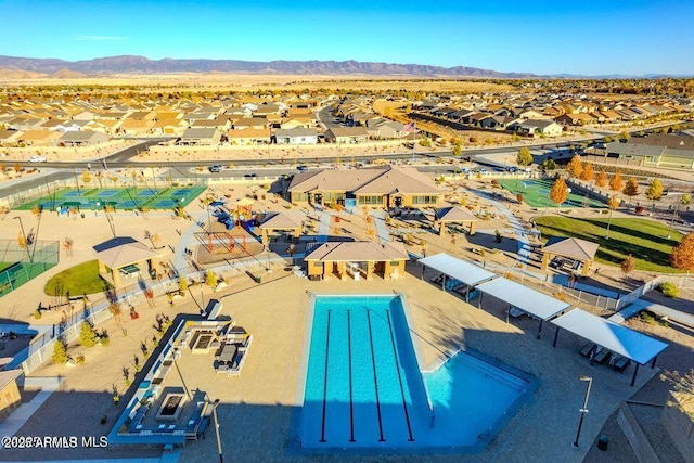 5552 N Kerwood Loop, Prescott Valley, AZ 86314 - aerial view of residential area with a mountain backdrop