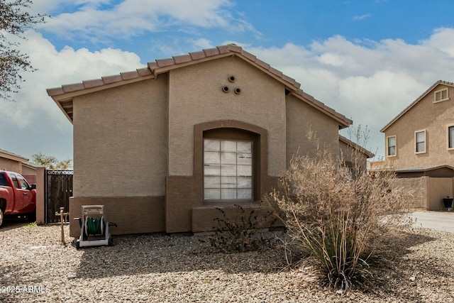 view of front of house with stucco siding