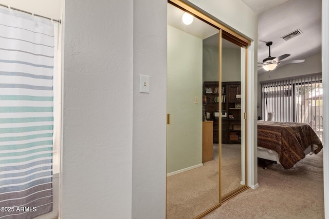 4725 E Brown Rd Unit 79, Mesa, AZ 85205 - hallway with carpet and baseboards
