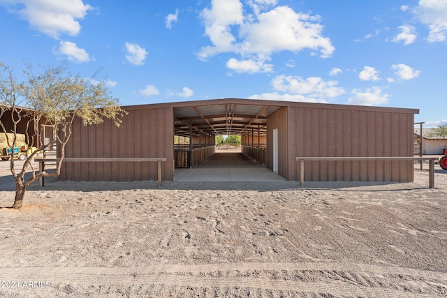 view of stable