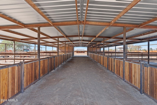 view of horse barn