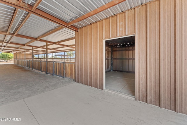 view of horse barn