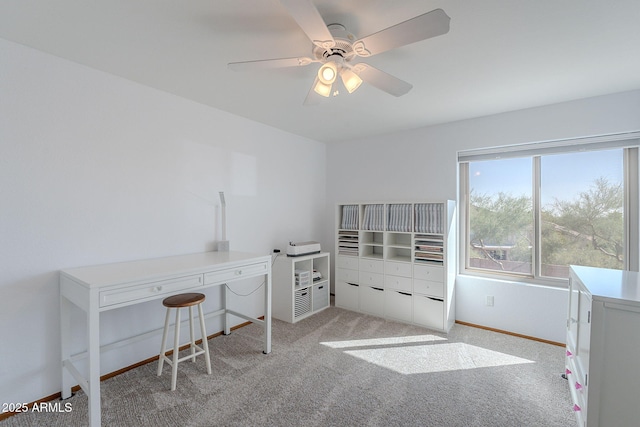 20809 N 17th St, Phoenix, AZ 85024 - carpeted office space featuring baseboards and ceiling fan