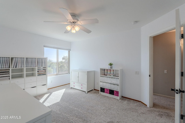 20809 N 17th St, Phoenix, AZ 85024 - bedroom with light carpet and ceiling fan