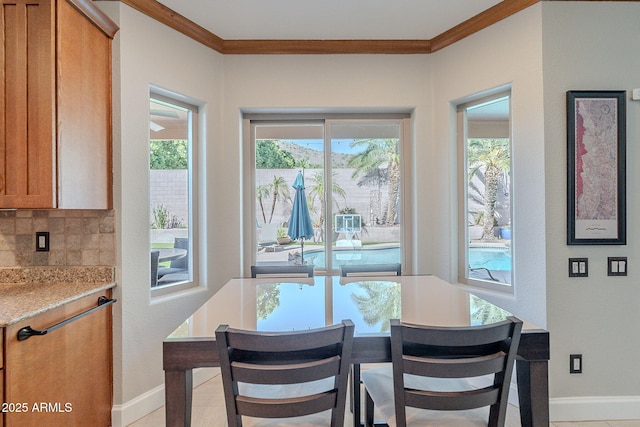 20809 N 17th St, Phoenix, AZ 85024 - dining area featuring ornamental molding