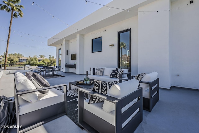 4120 N 44th Pl, Phoenix, AZ 85018 - view of patio featuring an outdoor living space and outdoor dining area