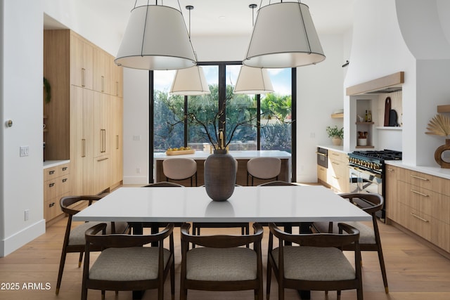 4120 N 44th Pl, Phoenix, AZ 85018 - dining space with light wood-style flooring