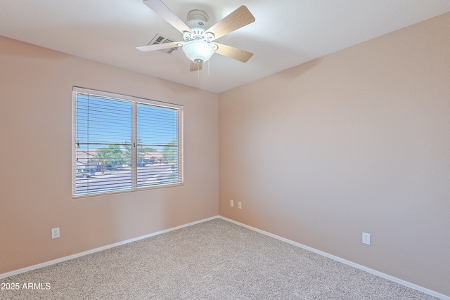 20277 N 68th Dr, Glendale, AZ 85308 - carpeted spare room featuring baseboards and ceiling fan