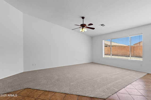 1669 E Santa Fiore St, San Tan Valley, AZ 85140 - carpeted spare room featuring a ceiling fan and baseboards