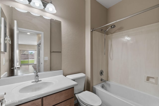2036 E Carob Dr, Chandler, AZ 85286 - bathroom featuring vanity, shower / tub combination, and toilet
