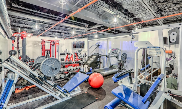 view of exercise room