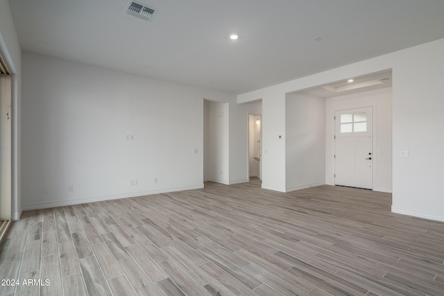 interior space featuring light hardwood / wood-style floors