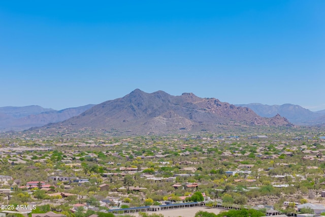 view of mountain background