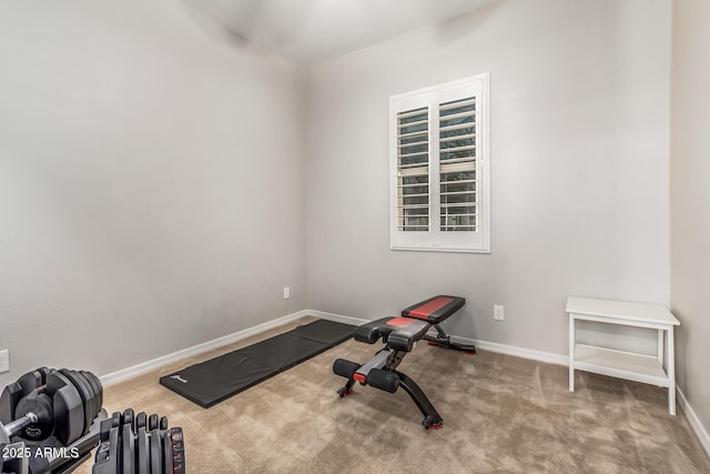 19571 E Strawberry Dr, Queen Creek, AZ 85142 - workout area with baseboards and carpet flooring
