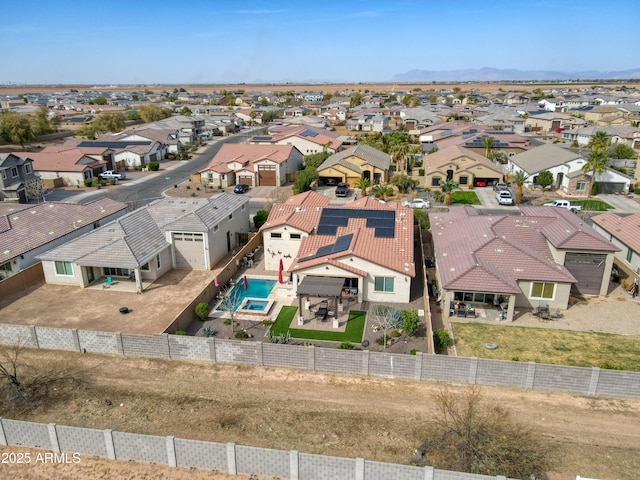 drone / aerial view featuring a residential view