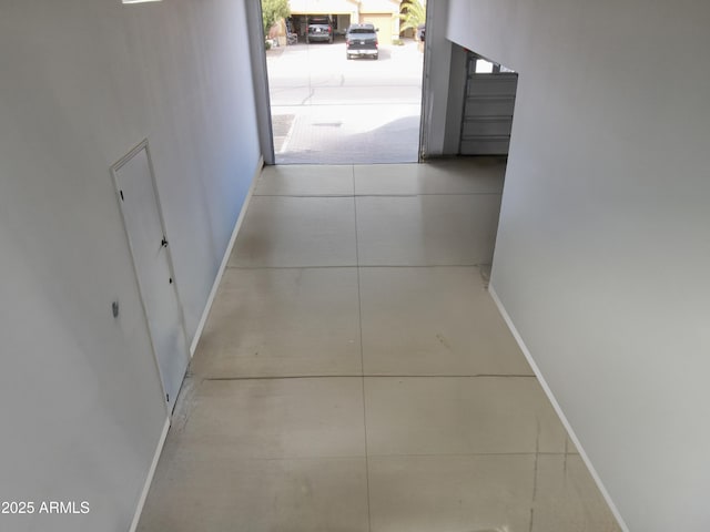 hall with baseboards