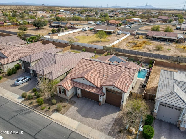 birds eye view of property featuring a residential view