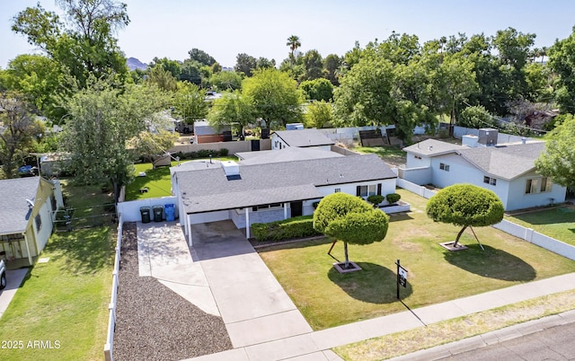 birds eye view of property