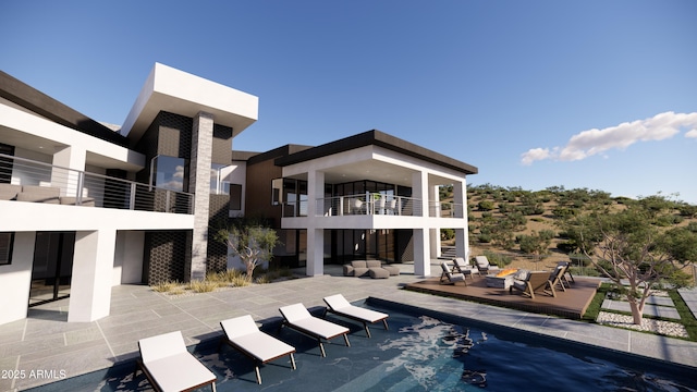 view of pool with a patio