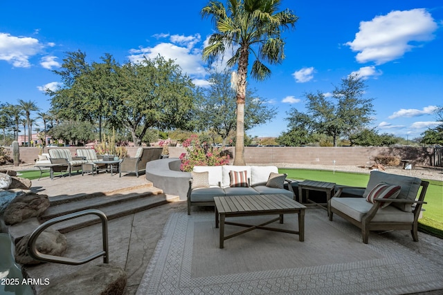 view of patio / terrace with outdoor lounge area