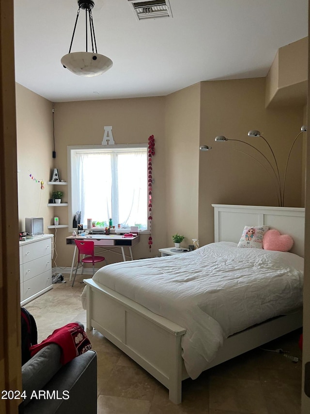 view of tiled bedroom