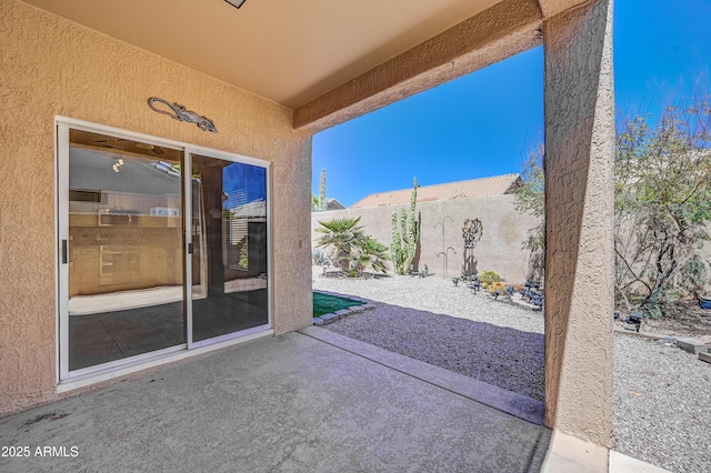 view of patio / terrace with a fenced backyard