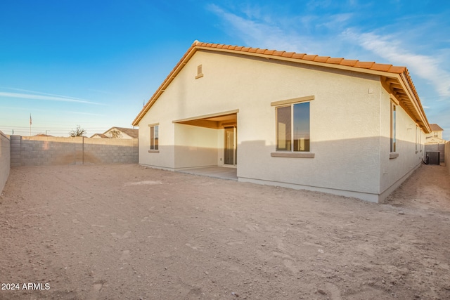 view of back of property