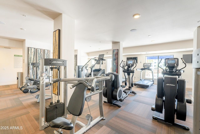 2511 W Queen Creek Rd Unit 325, Chandler, AZ 85248 - exercise room with carpet flooring