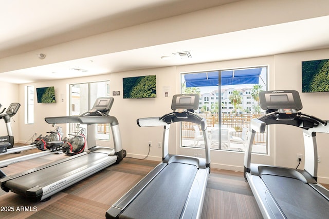 2511 W Queen Creek Rd Unit 325, Chandler, AZ 85248 - exercise room featuring baseboards