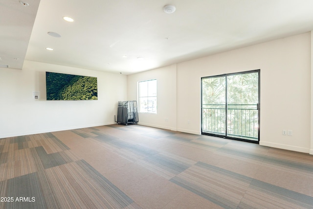 2511 W Queen Creek Rd Unit 325, Chandler, AZ 85248 - empty room featuring carpet flooring, recessed lighting, and a smoke detector