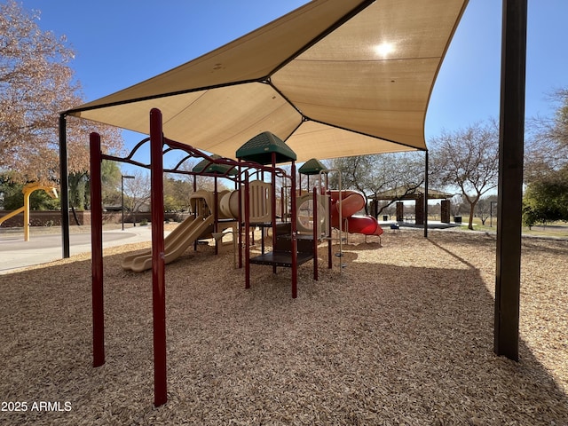 view of jungle gym