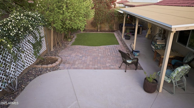 view of patio / terrace featuring a fenced backyard