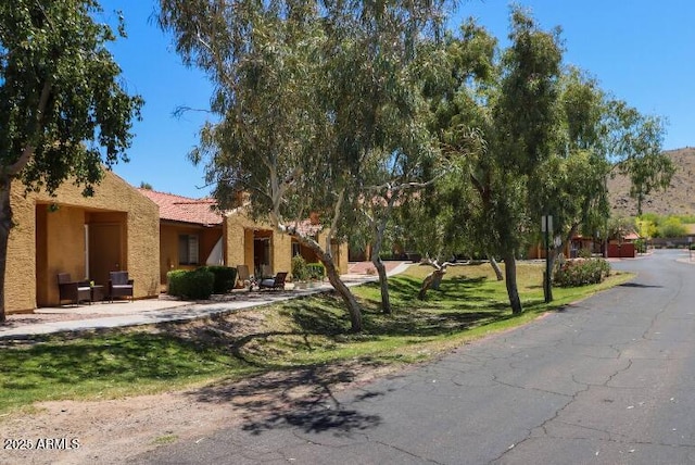 view of community with a lawn