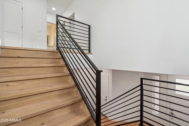 5537 E Earll Dr, Phoenix, AZ 85018 - stairs with recessed lighting
