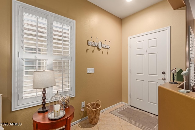 view of tiled entryway