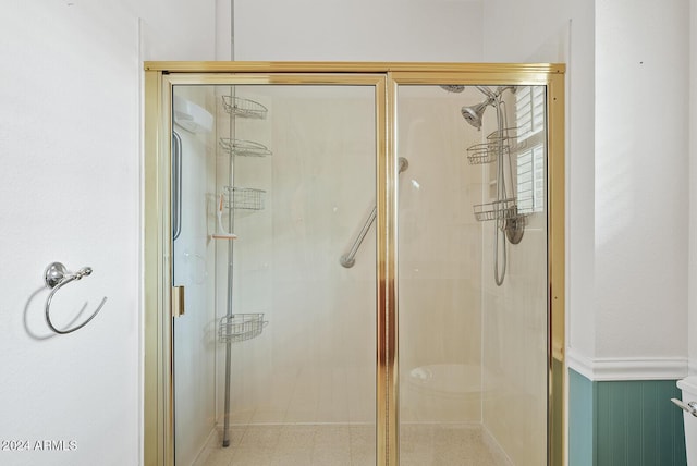 bathroom with an enclosed shower