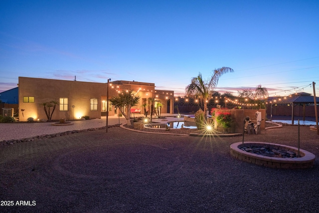 view of pueblo-style home