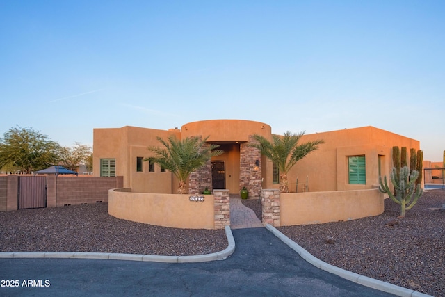 view of pueblo-style house