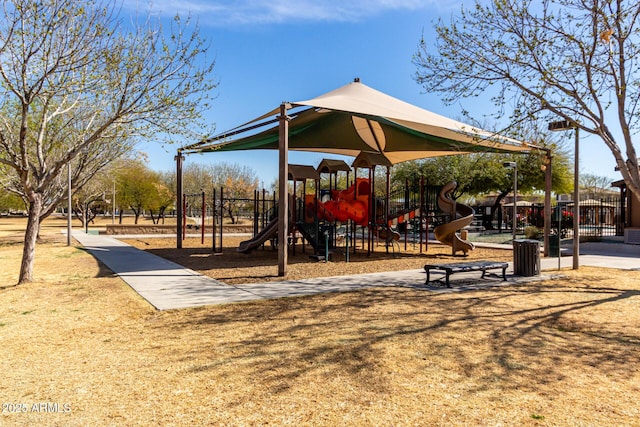 view of property's community with playground community