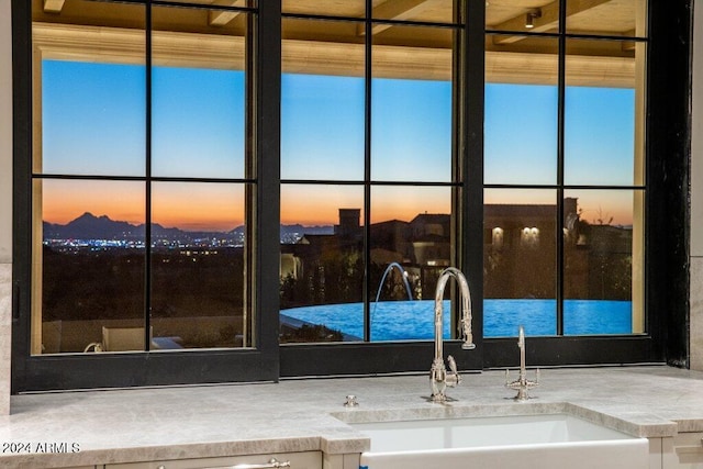 interior details with sink