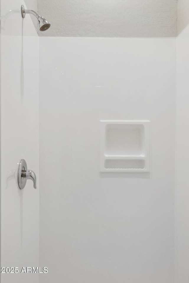 bathroom featuring walk in shower