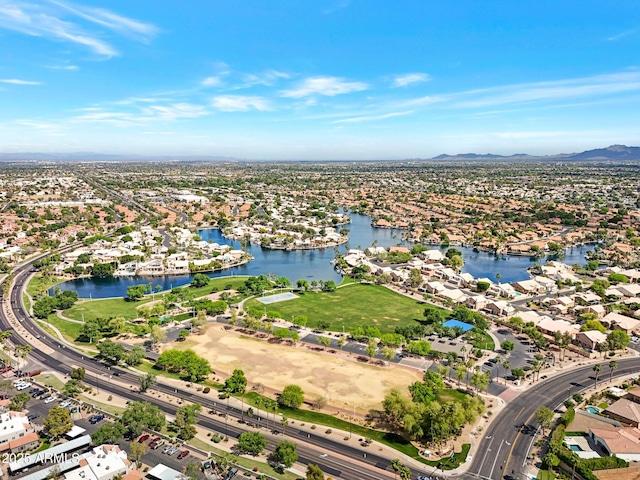 811 S Pearl Dr, Gilbert, AZ 85233 - bird's eye view featuring a residential view and a water and mountain view