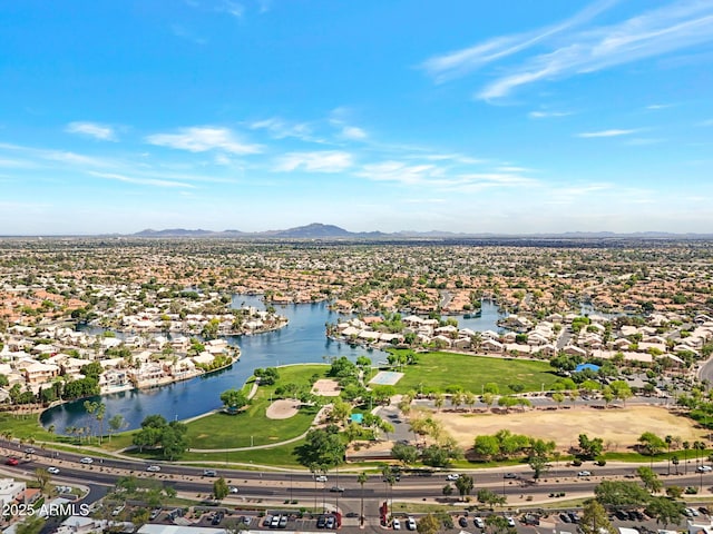 811 S Pearl Dr, Gilbert, AZ 85233 - drone / aerial view with a residential view and a water and mountain view