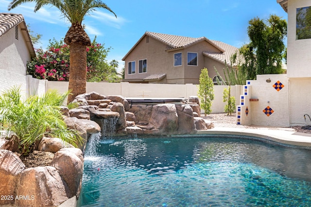 811 S Pearl Dr, Gilbert, AZ 85233 - view of swimming pool with a fenced backyard and a fenced in pool